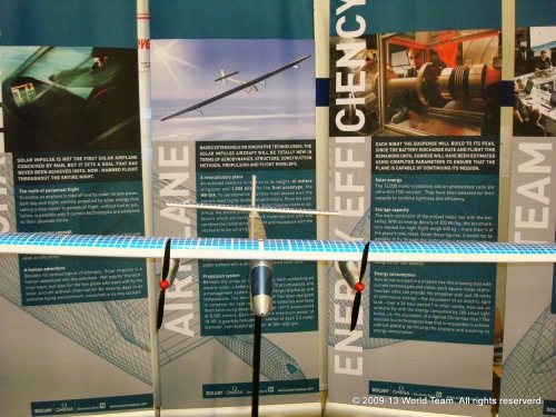 The Solar Impulse when it was a model at COP15 in 2009.